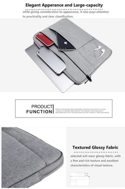 image-13-15.6 Inch Laptop Bag, Laptop Carrying Case Shoulder Strap Carrying Briefcase, Business Leisure Or School Laptop Bag