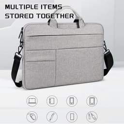 image-13-15.6 Inch Laptop Bag, Laptop Carrying Case Shoulder Strap Carrying Briefcase, Business Leisure Or School Laptop Bag