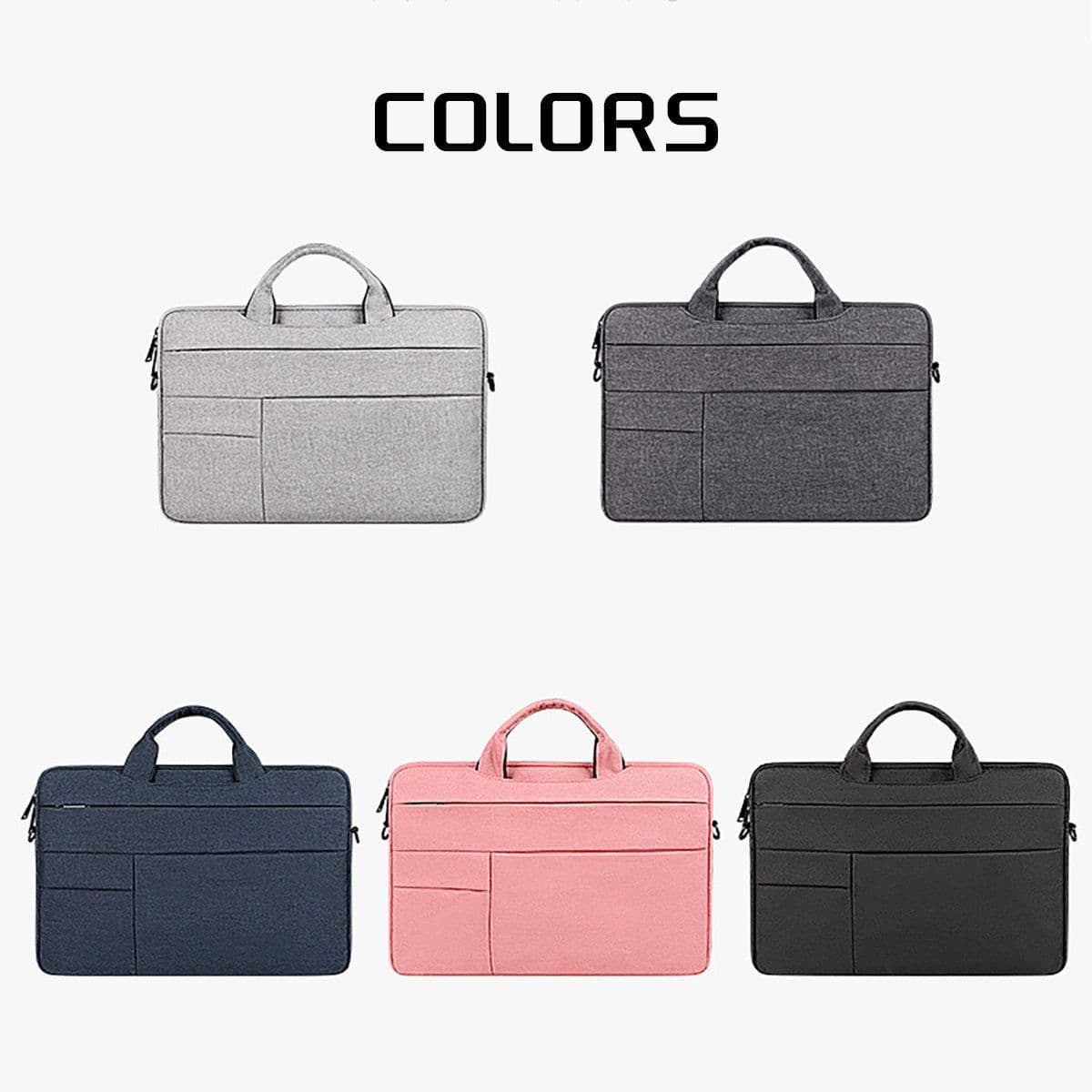 image-13-15.6 Inch Laptop Bag, Laptop Carrying Case Shoulder Strap Carrying Briefcase, Business Leisure Or School Laptop Bag