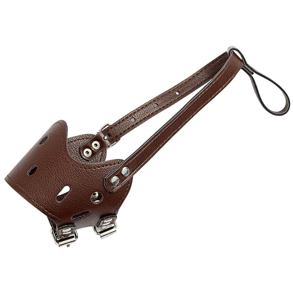image-Dog Muzzle Leather, Comfort Secure Anti-Barking Muzzles For Small Medium Large Dogs, Breathable And Adjustable, Allows Drinking And Panting, Used With Collars