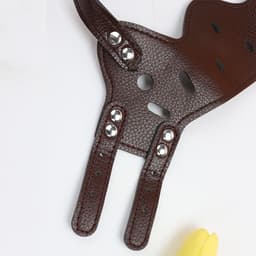 image-Dog Muzzle Leather, Comfort Secure Anti-Barking Muzzles For Small Medium Large Dogs, Breathable And Adjustable, Allows Drinking And Panting, Used With Collars