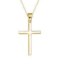 image-Sterling Silver Cross Pendant Necklace Jewelry Gifts for Women Men