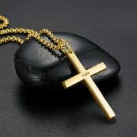 image-Sterling Silver Cross Pendant Necklace Jewelry Gifts for Women Men