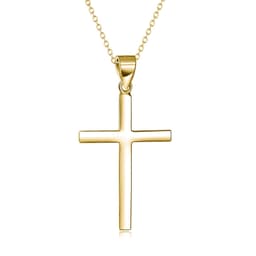image-Sterling Silver Cross Pendant Necklace Jewelry Gifts for Women Men