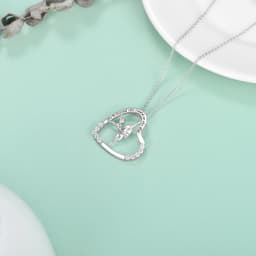 image-925 Sterling Silver Heart Ballerina Dancer Ballet Dance Pendant Necklace Dance Jewelry Gifts for Women