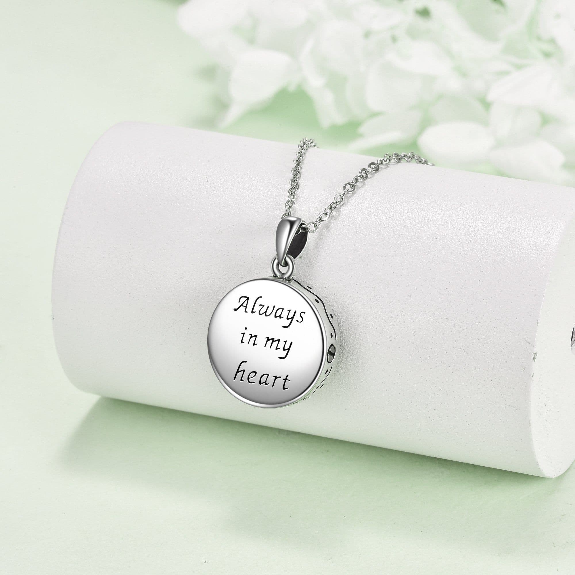 image-Tree of Life Urn Necklaces for Ashes Sterling Silver Celtic Knot Moon Tree of Life Cremation Jewelry for Ashes Memory Jewelry