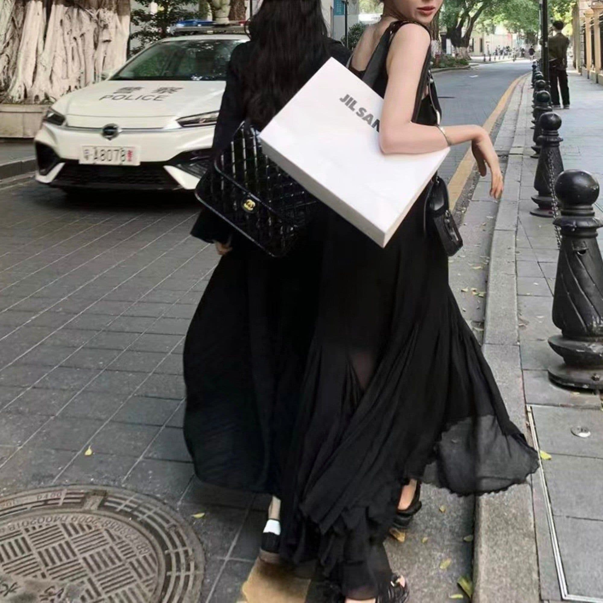 image-Ethereal Summer Gown, Sheer Tulle Mermaid Dress For Women