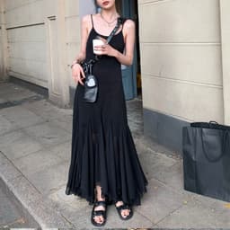 image-Ethereal Summer Gown, Sheer Tulle Mermaid Dress For Women