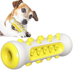 image-Dog Squeaky Toys For Aggressive Chewers, Tough Toothbrush Dog Chew Toy, Nearly Indestructible Rubber Toys For Pet Training, Teeth Cleaning, Playing And Chewing For Medium & Large Breeds