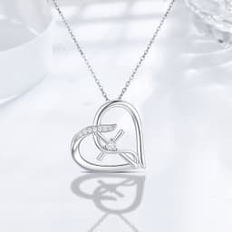 image-Cross Necklace for Women 925 Sterling Silver Love Heart Infinity Faith Necklace Hope Pendant Cross Jewelry Gifts for Girls Men