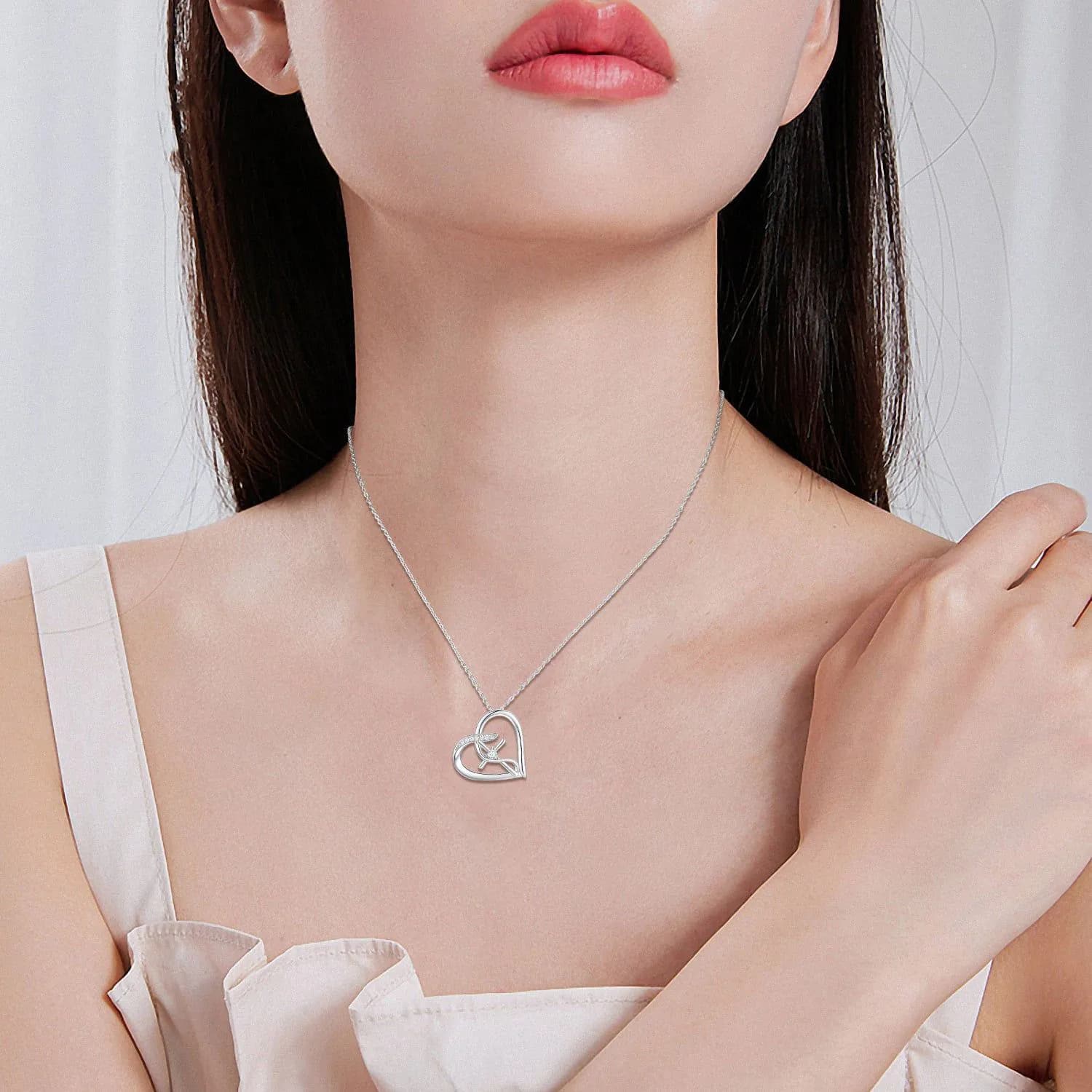image-Cross Necklace for Women 925 Sterling Silver Love Heart Infinity Faith Necklace Hope Pendant Cross Jewelry Gifts for Girls Men