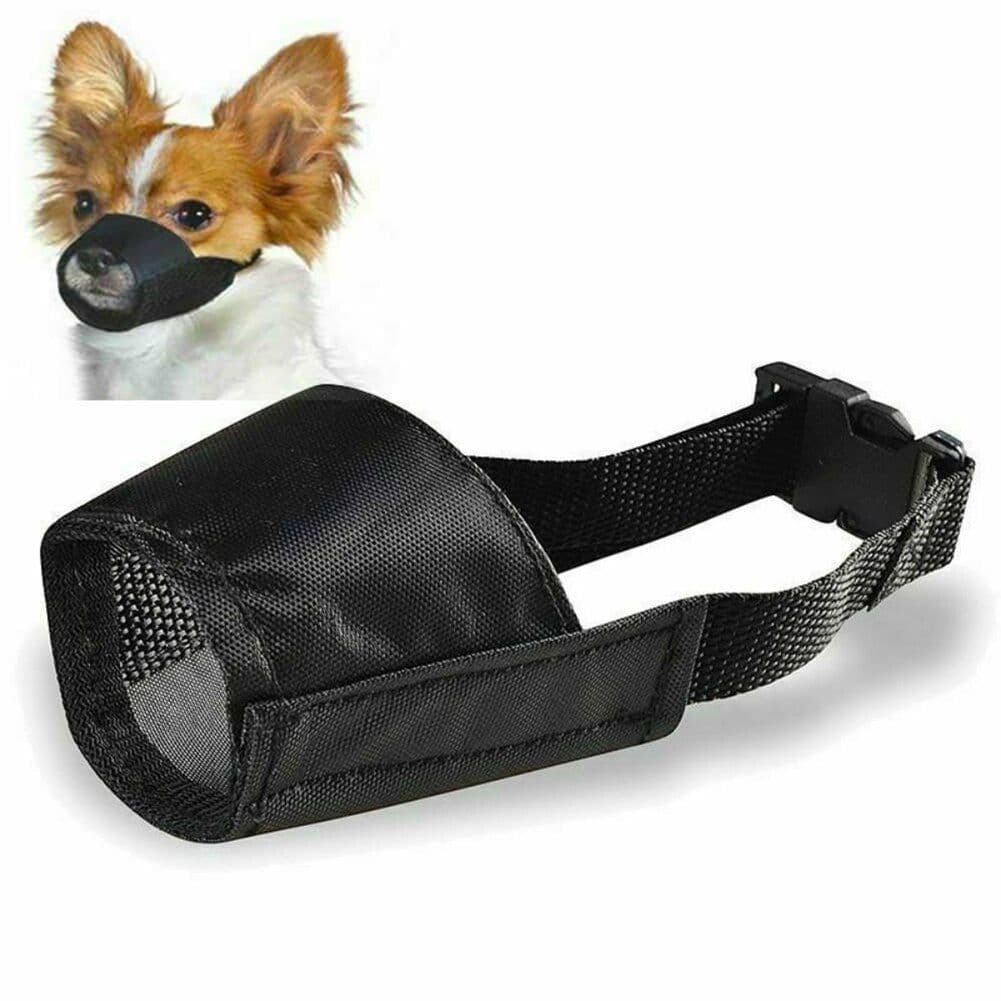 image-Dog Muzzle - Adjustable Soft Breathable Tribal Nylon Dog Mouth Guard Cover For Small, Medium And Large Dogs, Anti Chewing, Barking & Biting