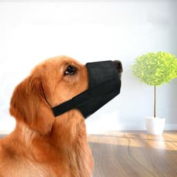 image-Dog Muzzle - Adjustable Soft Breathable Tribal Nylon Dog Mouth Guard Cover For Small, Medium And Large Dogs, Anti Chewing, Barking & Biting