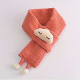image-Children's Scarf, Girls Warm Knitted Scarf, Cute Cloud Neck Scarf For Autumn And Winter Kids Scarf Soft Warm Knit Neck Warmer Winter Classic Scarf For Boys Girls