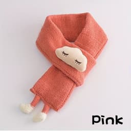 image-Children's Scarf, Girls Warm Knitted Scarf, Cute Cloud Neck Scarf For Autumn And Winter Kids Scarf Soft Warm Knit Neck Warmer Winter Classic Scarf For Boys Girls