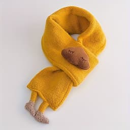 image-Children's Scarf, Girls Warm Knitted Scarf, Cute Cloud Neck Scarf For Autumn And Winter Kids Scarf Soft Warm Knit Neck Warmer Winter Classic Scarf For Boys Girls