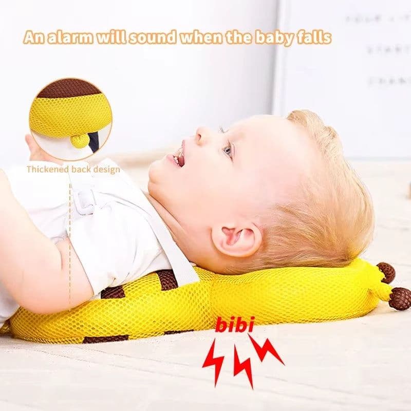 image-Head Back Protector Baby Protect Pillow Learn Walk Headgear Prevent Injured Safety Pad Prevention Fall Cartoon Bee Kids Pillows