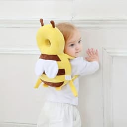 image-Head Back Protector Baby Protect Pillow Learn Walk Headgear Prevent Injured Safety Pad Prevention Fall Cartoon Bee Kids Pillows