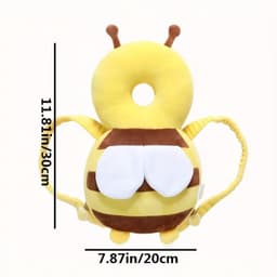 image-Head Back Protector Baby Protect Pillow Learn Walk Headgear Prevent Injured Safety Pad Prevention Fall Cartoon Bee Kids Pillows