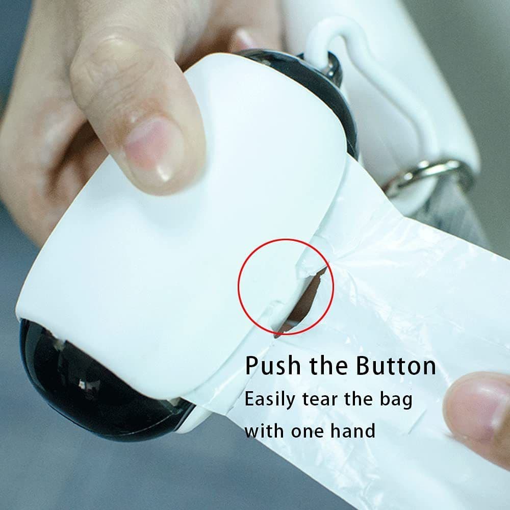 image-Dog Poop Bag Holder And Dispenser With Leash Attachment Pet Supplies Space Capsule Outdoor Biodegradable Dog Poop Bags Dispenser Attachable To The Leash Dog Accessories