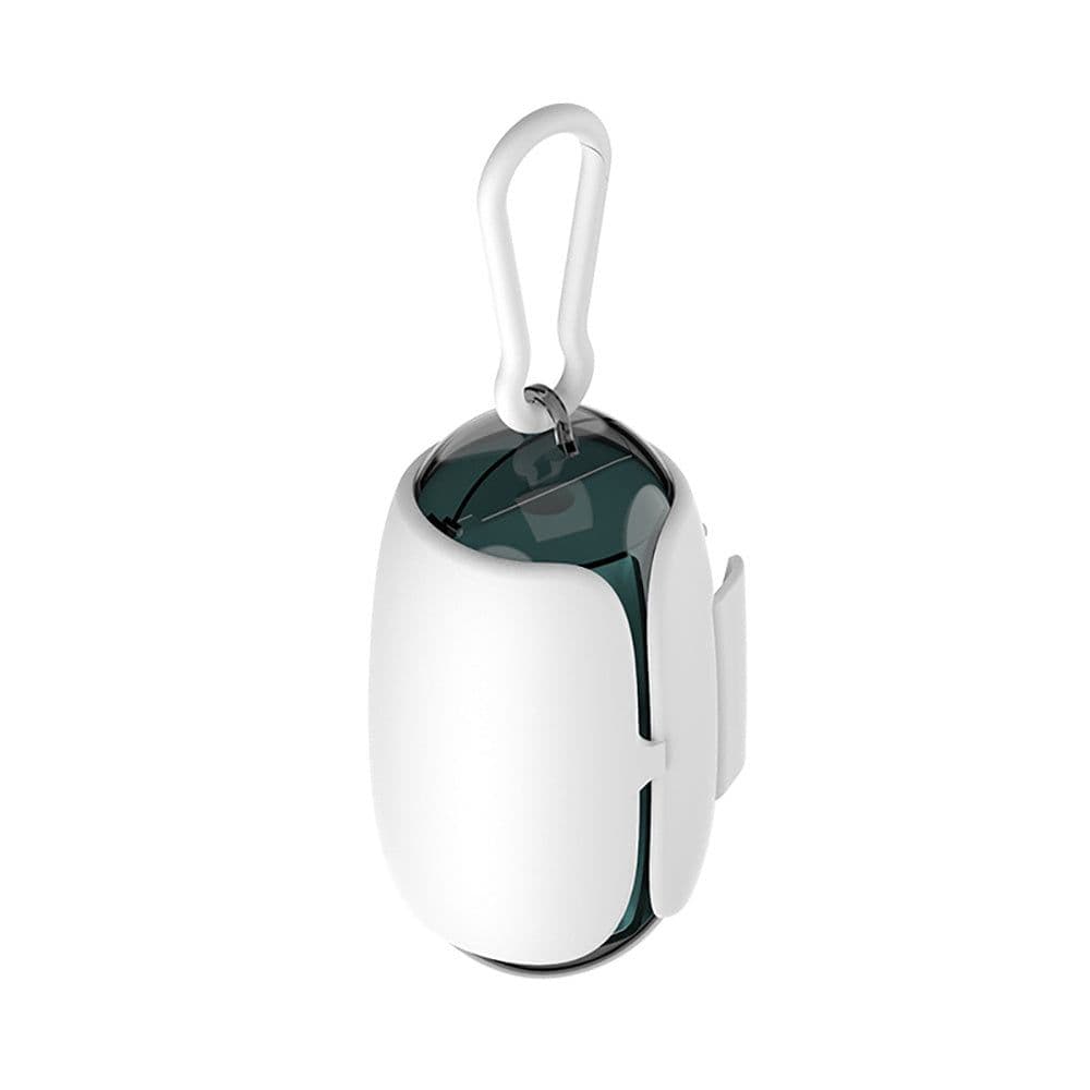 image-Dog Poop Bag Holder And Dispenser With Leash Attachment Pet Supplies Space Capsule Outdoor Biodegradable Dog Poop Bags Dispenser Attachable To The Leash Dog Accessories