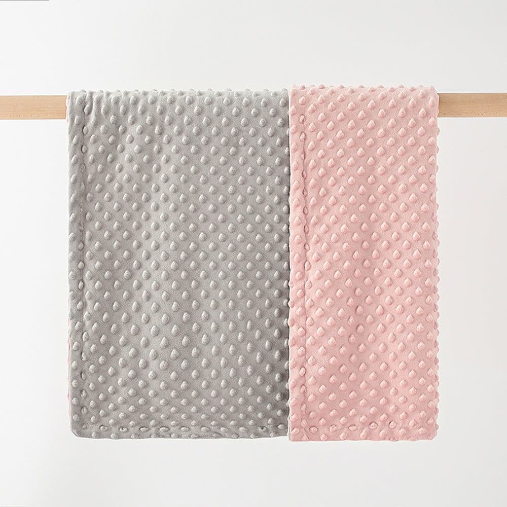 image-Baby Blanket For Girls Super Soft Double Layer With Dotted Backing Soft Baby Blanket With Dotted Backing Newborn Nursery Swaddling Blankets Infants Boys Girls Receiving Blanket For Toddler
