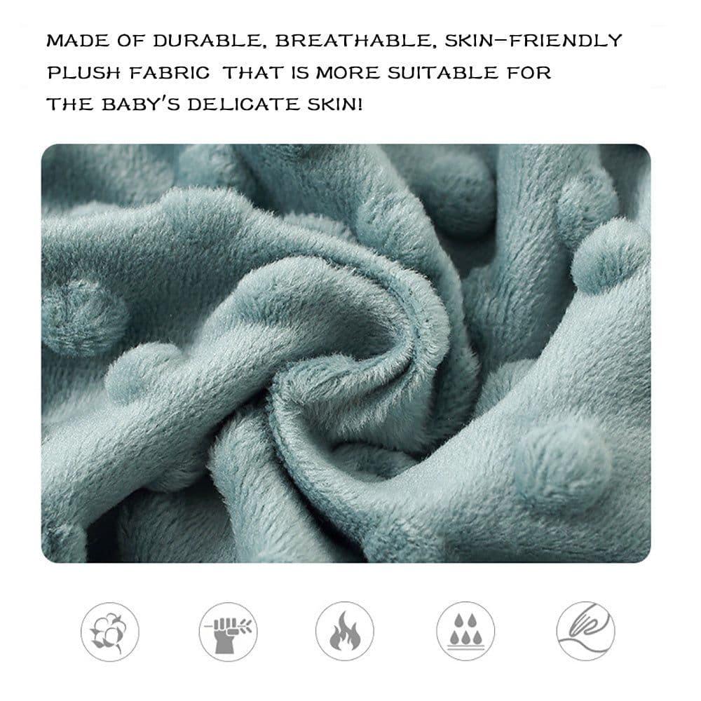 image-Baby Blanket For Girls Super Soft Double Layer With Dotted Backing Soft Baby Blanket With Dotted Backing Newborn Nursery Swaddling Blankets Infants Boys Girls Receiving Blanket For Toddler