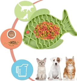 image-Silicone Lick Mat For Pet Dogs Slow Food Plate Rice Bowl For Small Medium Dog Anti Gulping Choking Feeder Puppy Treat Dispenser