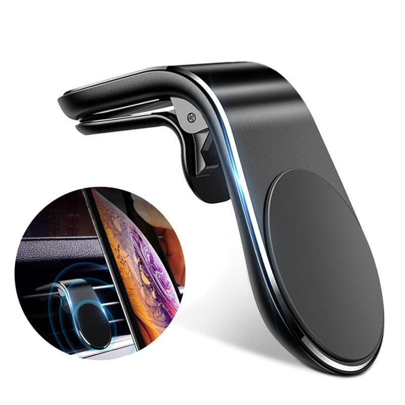 image-Car Magnet Magnetic Air Vent Mount Holder Magnetic Car Phone Holder Stand 360 Metal Car Air Vent Magnet Stand In Car GPS Mount Holder