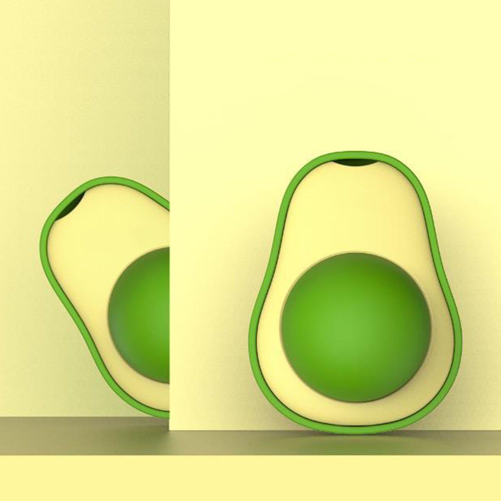 image-Cute Avocado Catnip Toys Cat Teeth Cleaning Toy Cat Supplies Catnip Mini Cat Treat Toys Interactive Pet Toys Pet Products Pet Avocado Ball Cute Funny Mint Cleaning Teeth Toy For Cat Supplies