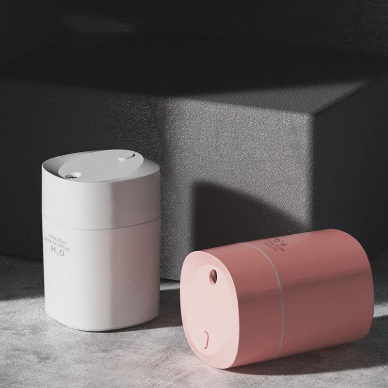 image-Mini Humidifier With LED Night Light, Cool Mist Humidifier, USB Personal Desktop Humidifier For Car Home Mini Mist Maker With Colorful Night USB Sprayer Essential Oil Diffuser Air Purifier