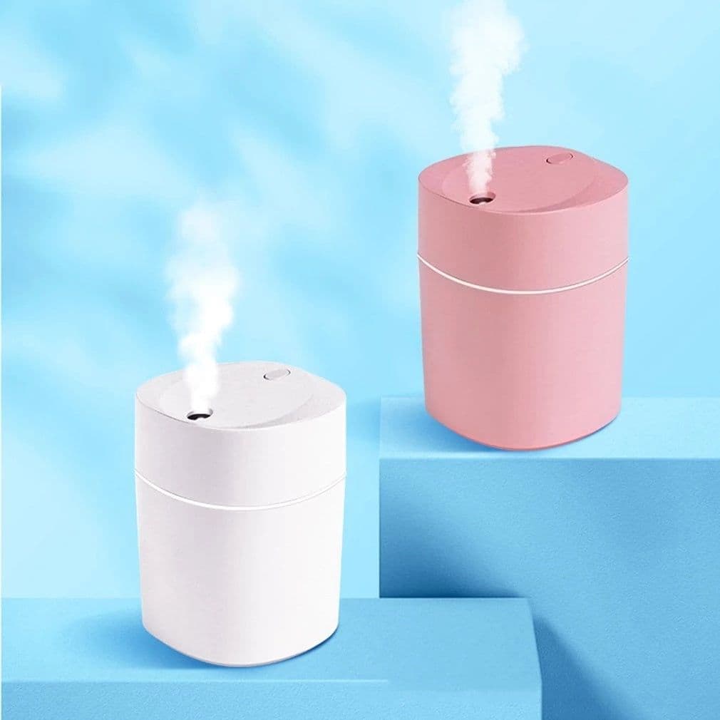 image-Mini Humidifier With LED Night Light, Cool Mist Humidifier, USB Personal Desktop Humidifier For Car Home Mini Mist Maker With Colorful Night USB Sprayer Essential Oil Diffuser Air Purifier