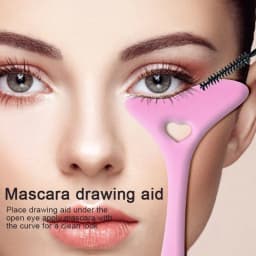 image-Silicone Eyeliner Stencil Wing Tip Mascara Drawing Lipstick Aid Face Cream Applicator For Beginners Makeup Tool Eyeliner Stencils Silicone Winged Tip Eyeliner Aid Eyebrow Pencil Stencil Reusable