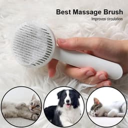 image-Pet Self Cleaning Cat Brushes, Cat Grooming Brush For Dogs Cats For Long Haired & Short Hair Gently To Remove Loose Undercoat, Mats Tangled