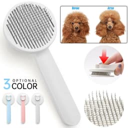 image-Pet Self Cleaning Cat Brushes, Cat Grooming Brush For Dogs Cats For Long Haired & Short Hair Gently To Remove Loose Undercoat, Mats Tangled