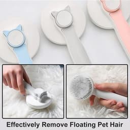image-Pet Self Cleaning Cat Brushes, Cat Grooming Brush For Dogs Cats For Long Haired & Short Hair Gently To Remove Loose Undercoat, Mats Tangled