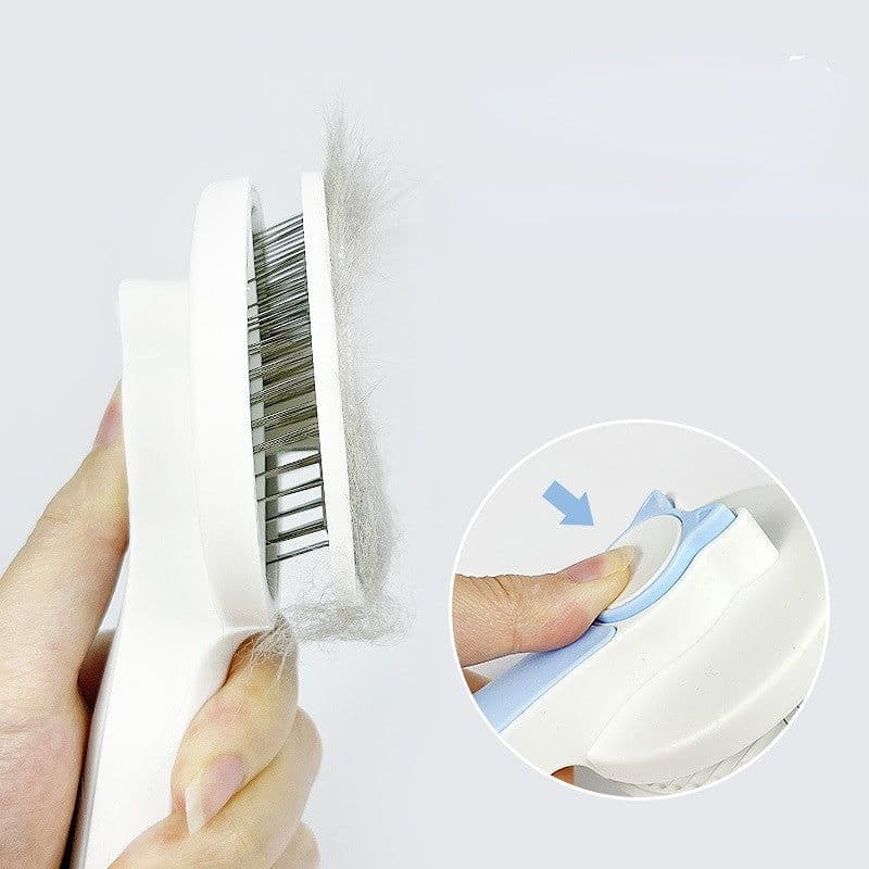 image-Pet Self Cleaning Cat Brushes, Cat Grooming Brush For Dogs Cats For Long Haired & Short Hair Gently To Remove Loose Undercoat, Mats Tangled