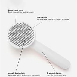 image-Pet Self Cleaning Cat Brushes, Cat Grooming Brush For Dogs Cats For Long Haired & Short Hair Gently To Remove Loose Undercoat, Mats Tangled