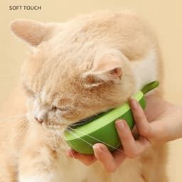 image-Creative Cat Grooming Comb Portable Massage Brush One-Button Remove Floating Hair Scraper Cats Dogs Pet Self Cleaning Tool Accessories