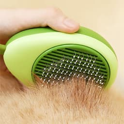 image-Creative Cat Grooming Comb Portable Massage Brush One-Button Remove Floating Hair Scraper Cats Dogs Pet Self Cleaning Tool Accessories
