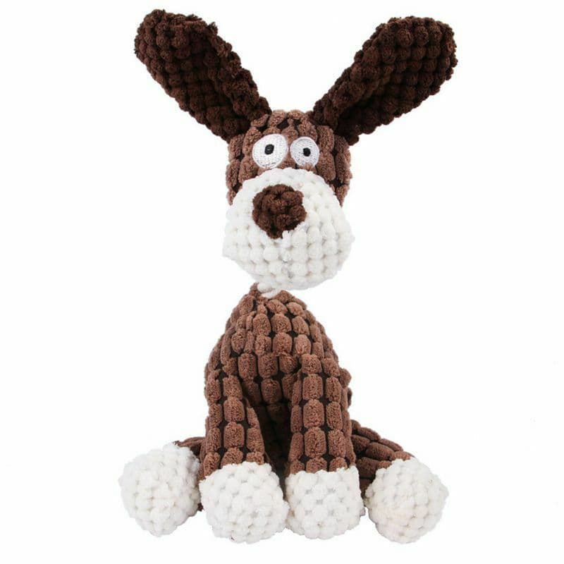 image-Dog Toy Play Funny Pet Puppy Chew Squeaker Squeaky Plush Sound Toys Clean Teeth