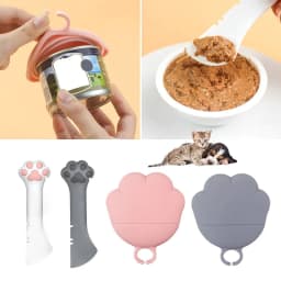 image-Multifunction Pet Canned Spoon Jar Opener Puppy Feeding Mixing Wet Dry Scoop Cat Dog Accessories Feeder Shovel Pets Tableware Multifunction Pet Canned Spoon Jar Opener Puppy