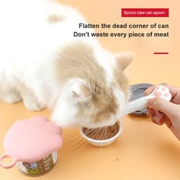 image-Multifunction Pet Canned Spoon Jar Opener Puppy Feeding Mixing Wet Dry Scoop Cat Dog Accessories Feeder Shovel Pets Tableware Multifunction Pet Canned Spoon Jar Opener Puppy