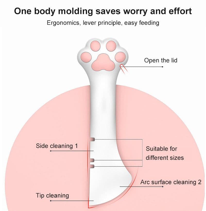 image-Multifunction Pet Canned Spoon Jar Opener Puppy Feeding Mixing Wet Dry Scoop Cat Dog Accessories Feeder Shovel Pets Tableware Multifunction Pet Canned Spoon Jar Opener Puppy