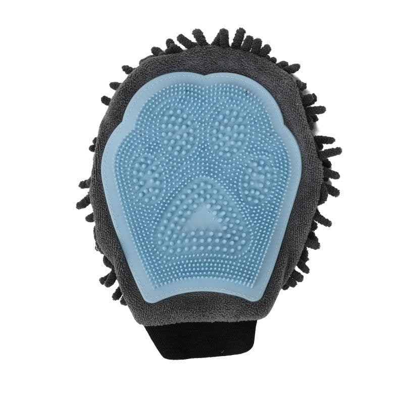 image-Pet Bathing Brush 2-in-1 Grooming Glove Elegant Dog Grooming Tool For Brushing, Massaging, And Drying Pet Grooming Kit For Dog Cat 2-Sided Bathing Brush Cleaning Massage Glove