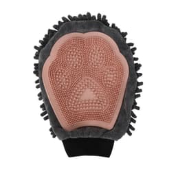 image-Pet Bathing Brush 2-in-1 Grooming Glove Elegant Dog Grooming Tool For Brushing, Massaging, And Drying Pet Grooming Kit For Dog Cat 2-Sided Bathing Brush Cleaning Massage Glove