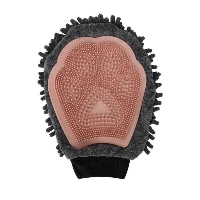 image-Pet Bathing Brush 2-in-1 Grooming Glove Elegant Dog Grooming Tool For Brushing, Massaging, And Drying Pet Grooming Kit For Dog Cat 2-Sided Bathing Brush Cleaning Massage Glove
