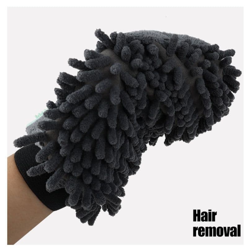 image-Pet Bathing Brush 2-in-1 Grooming Glove Elegant Dog Grooming Tool For Brushing, Massaging, And Drying Pet Grooming Kit For Dog Cat 2-Sided Bathing Brush Cleaning Massage Glove