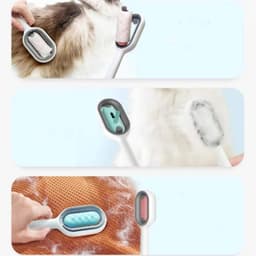 image-Cat Hair Brush With Water, Sticky Brush For Cats, 4 In-1 Cat Grooming Brush Creative Update Cat Dog Grooming Comb With Water Tank Double-Sided Hair Removal Brush Kitten Pet Supplies Accessories