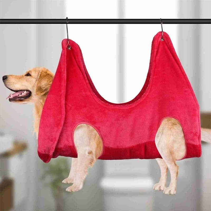 image-Pet Dog Cat Grooming Hammock Harness Dog Hammock Restraint Bag Helper Breathable Dogs Grooming Trimming Hammock Helper Cats